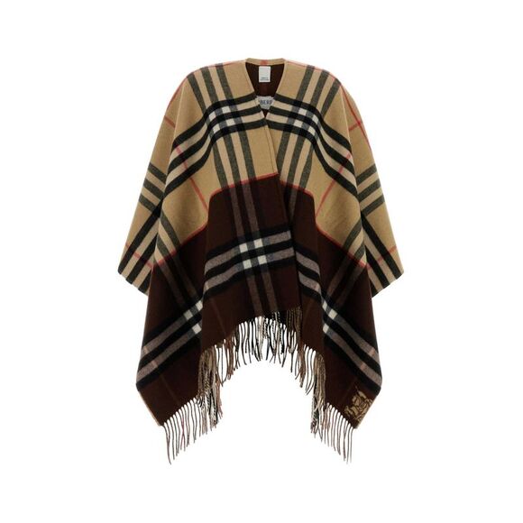 Burberry Women Embroidered Cashmere Blend Reversible Cape